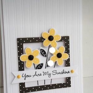 Stampin Up! Cling Stamp Set “All Squared Away” 1 set of 9 stamps.